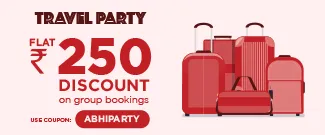 Travel Party: Rs.250 off on group bookings