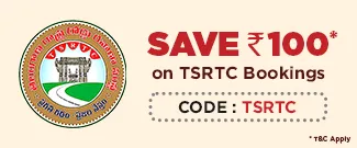Save Rs.100 on TSRTC bookings
