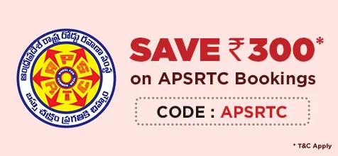 Save Rs.300 on APSRTC bookings