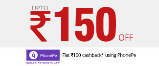 Upto Rs.225 Off + 100% Money Back + Flat Rs.125 Cashback using Amazon Pay. Upto Rs.225 Off + 100% Money Back + Flat Rs.125 Cashback using Amazon Pay.