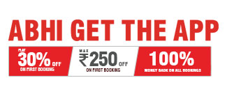 Get discounts Upto Rs 250/- for new app downloads and new user booking. Get discounts Upto Rs 250/- for new app downloads and new user booking.