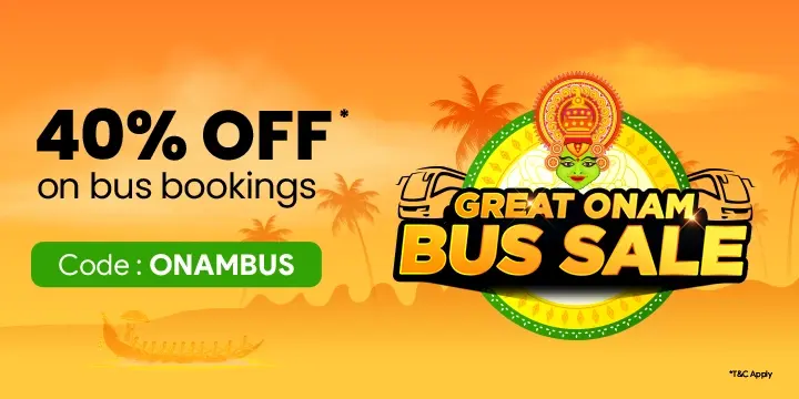 The Great Onam Bus Sale – 40% Off