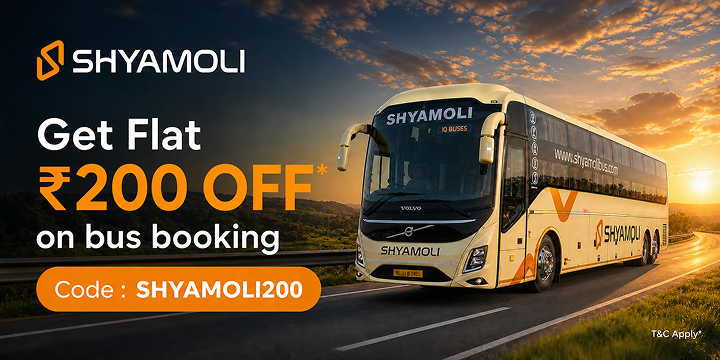 Get Flat Rs.200 OFF on Shyamoli Bus Bookings Get Flat Rs.200 OFF on Shyamoli Bus Bookings