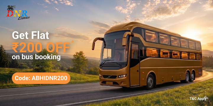 Get Flat Rs.200 OFF on DNR Express Bus Bookings