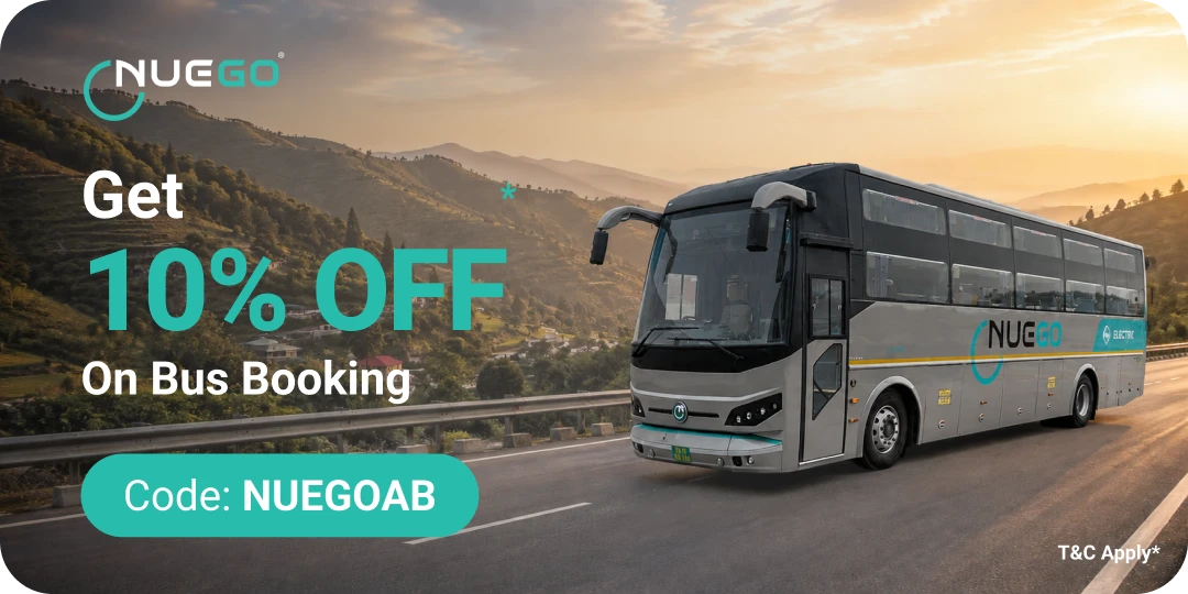 Get 10% OFF* on Nuego Bus bookings