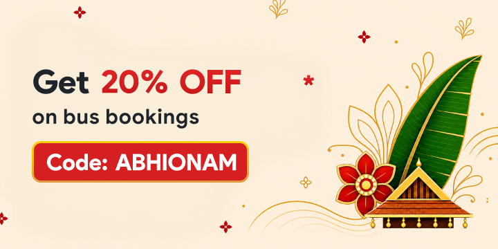 Get 20% OFF Up to Rs.250 + 20% Cashback Up To Rs.250 on Bus Bookings