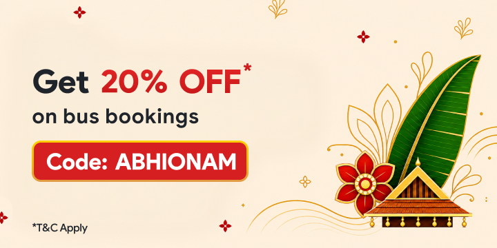 Get 20% OFF Up to Rs.250 + 20% Cashback Up To Rs.250 on Bus Bookings
