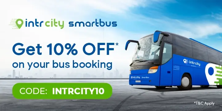 Get 10% OFF* on Intrcity SmartBus 