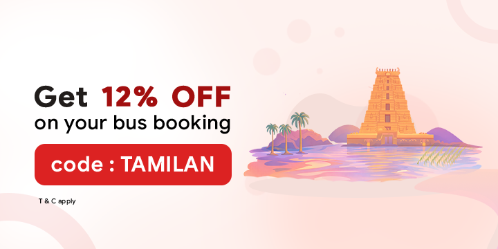 Get 12% OFF on your bus booking Get 12% OFF on your bus booking
