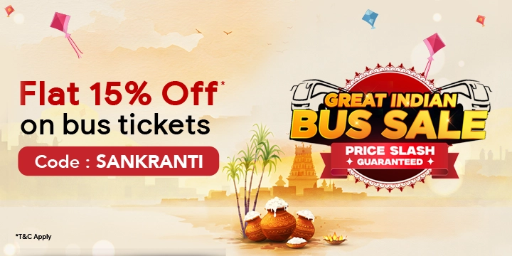 This Sankranti Get 15% OFF On Bus Booking