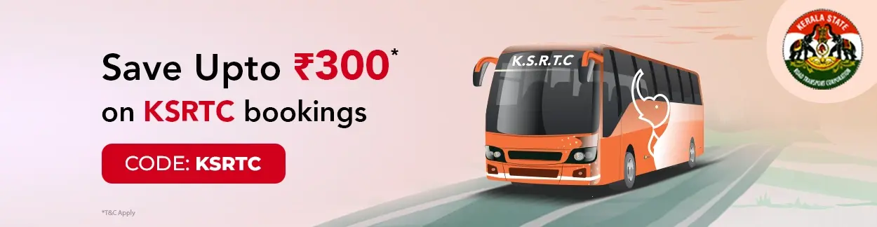 Use Coupon Code KSRTC: Save upto Rs.300 on Kerala RTC bookings | AbhiBus