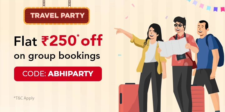 Travel Party - Rs.250 off on group bookings