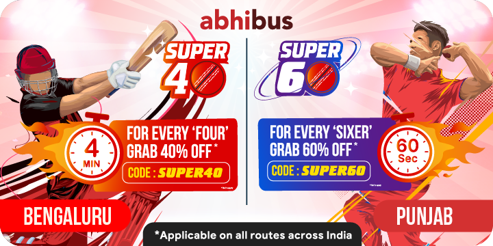 Get up to Rs. 600 Off on your booking |  Bangalore vs Punjab 