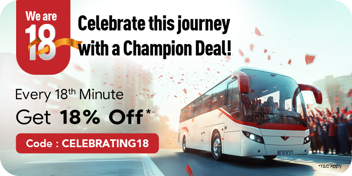 Get up to Rs.180 Off on 1st Booking