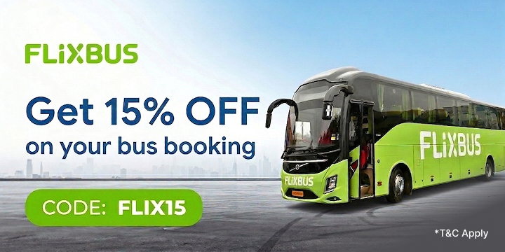 Get 15% OFF on Flix Bus Get 15% OFF on Flix Bus