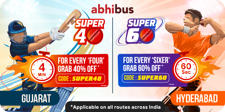 Get up to Rs. 600 Off on your booking | For every FOUR or SIX