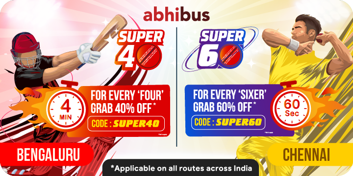 Get up to Rs. 600 Off on your booking | For every FOUR or SIX