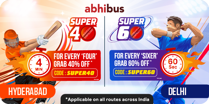 Get up to Rs. 600 Off on your booking | For every FOUR or SIX | SRH vs DC