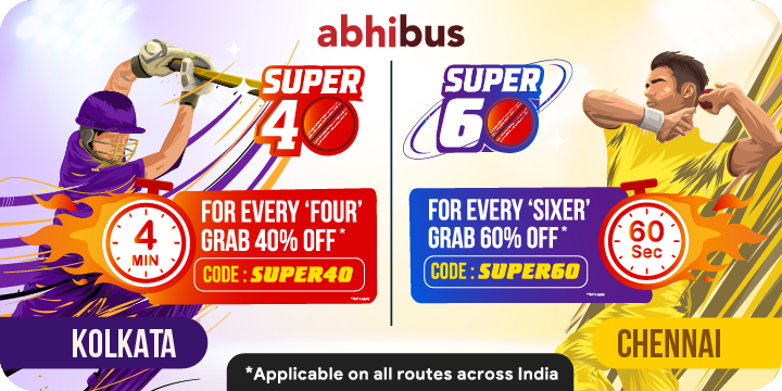 Get up to Rs. 600 Off on your booking | For every FOUR or SIX | KKR vs CSK