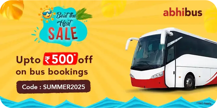 Get Rs.500 Off on 1st Booking | AbhiBus