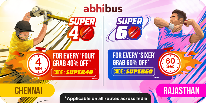 Get up to Rs. 600 Off on your booking | Chennai vs Rajasthan