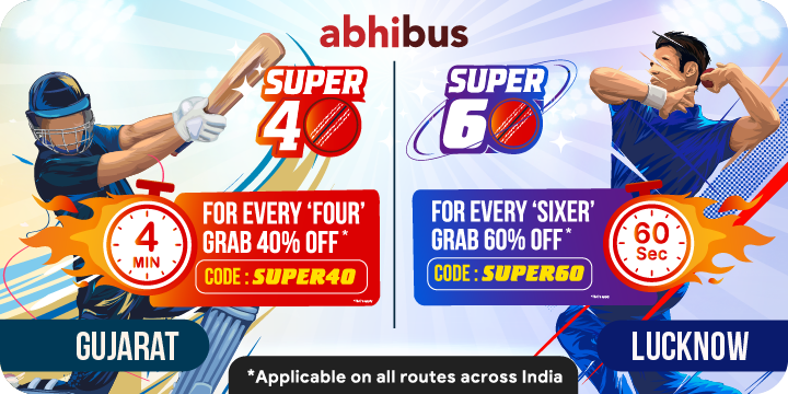 Get up to Rs. 600 Off on your booking |  Gujarat vs Lucknow 