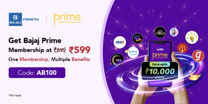 Get Bajaj Prime Membership at Rs. 599