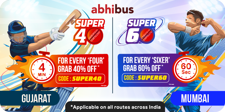 Get up to Rs. 600 Off on your booking |  Gujarat vs Mumbai 