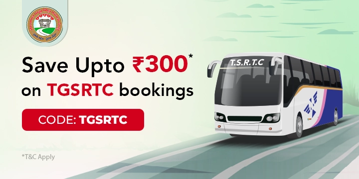 Save upto Rs.300 on TGSRTC bookings