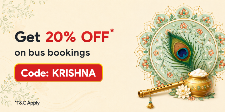 Get 20% OFF Up To Rs.250 + 20% Cashback Up To Rs.250 on Bus Bookings